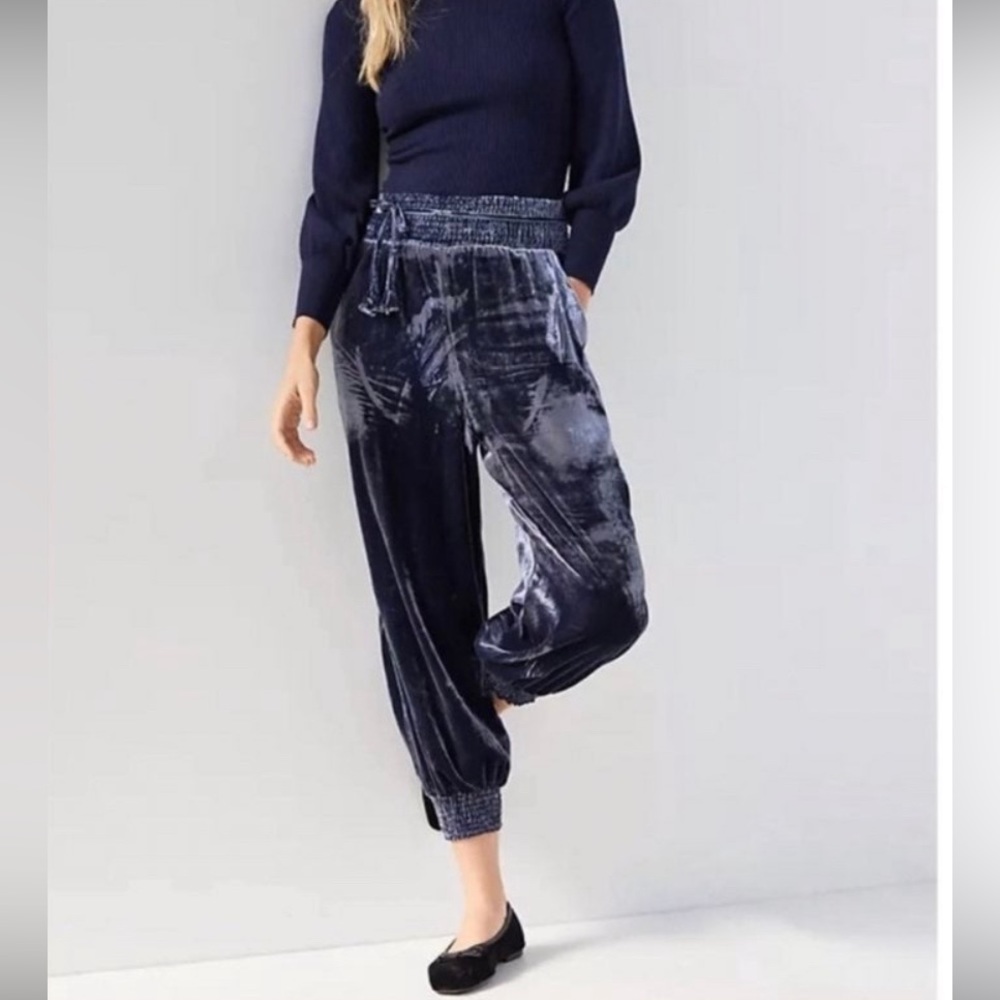 NWT Gloria Velvet Joggers XS
